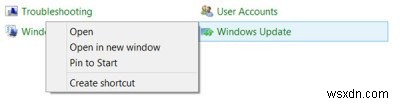 Cách ghim Windows Update vào Start Menu hoặc Taskbar trong Windows 10 