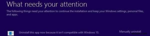 Lỗi Windows Update 0xC1900209:Phần mềm không tương thích đang chặn quá trình nâng cấp 