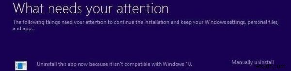 Lỗi Windows Update 0xC1900209:Phần mềm không tương thích đang chặn quá trình nâng cấp 