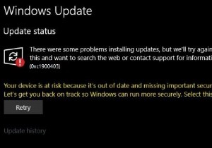 Sửa lỗi Windows Update 0xc1900403 trên Windows 10 