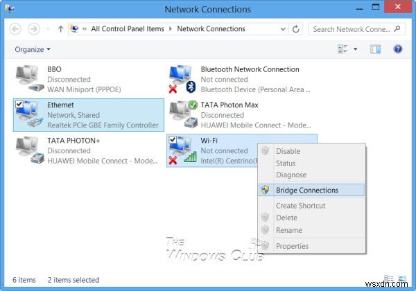 Cách tạo Cầu nối mạng trong Windows 10 