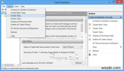 Giúp Windows lên tiếng về thời gian hàng giờ bằng Trình lập lịch tác vụ 