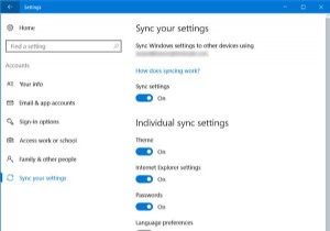 Cách đồng bộ hóa cài đặt trên các thiết bị trong Windows 10 