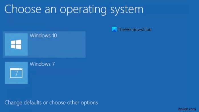 Cách xóa Phiên bản Windows trước đó khỏi Menu Khởi động; Tắt Chọn màn hình hệ điều hành 