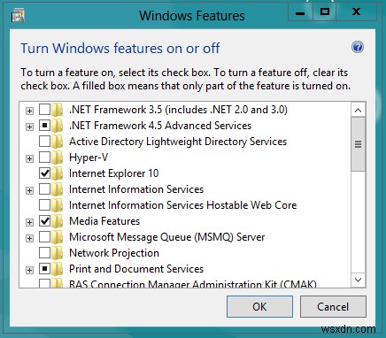 Cách bật hoặc cài đặt .NET Framework 3.5 trên Windows 10 