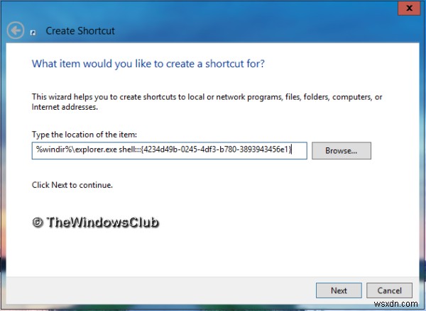 Truy cập và khởi chạy thư mục Ứng dụng bằng lối tắt trên Màn hình trong Windows 10 