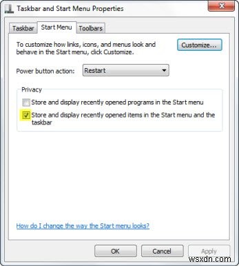 Biểu tượng Taskbar Explorer Jump List không hoạt động trong Windows 11/10 