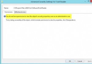 Bạn không có quyền xem các thuộc tính bảo mật của đối tượng này, ngay cả với tư cách là người dùng quản trị 