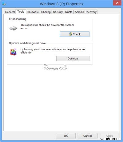 Ổ đĩa quét và sửa Windows 10 bị kẹt 