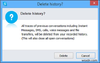 Cách quản lý, xóa, vô hiệu hóa lịch sử Skype 