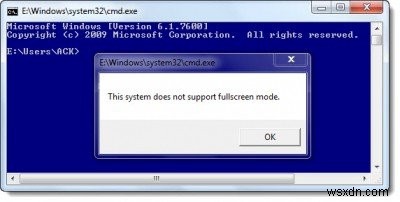 Dấu nhắc lệnh toàn màn hình trong hệ điều hành Windows 11/10 