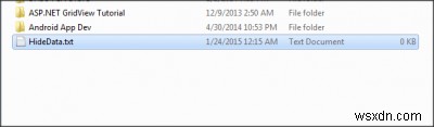 Ẩn dữ liệu trong ngăn tệp văn bản Notepad bí mật của Windows 10 