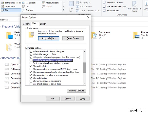 Cách tùy chỉnh Explorer trong Windows 10 