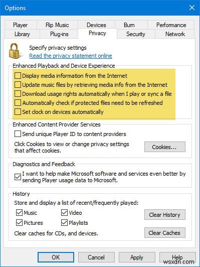 Windows Media Player không thể ghi một số tệp lỗi trong khi ghi tệp âm thanh 