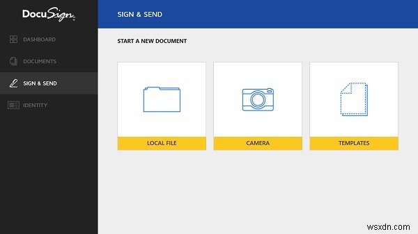 DocuSign cho phép bạn cho phép bạn ký tài liệu điện tử 