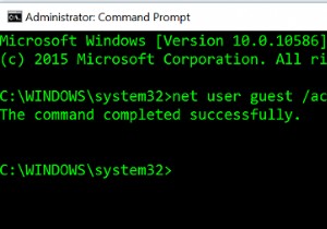 Tắt, kích hoạt tài khoản khách trong Windows 10 bằng Command Prompt 