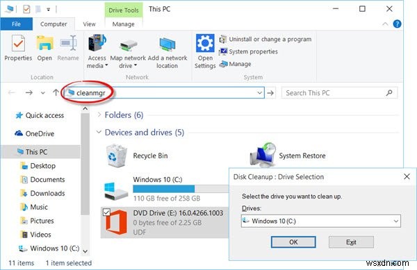 Sử dụng thanh địa chỉ Explorer làm hộp Run để thực hiện các lệnh trong Windows 10 