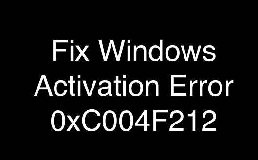 Sửa lỗi kích hoạt Windows 0xC004F212 