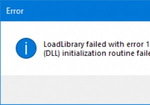 LoadLibrary không thành công với lỗi 1114 trên Windows 10 