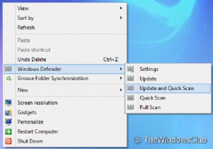 Cách thêm các tính năng của Bộ bảo vệ Windows vào Menu ngữ cảnh trong Windows 10 