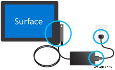 Pin Surface Pro hoặc Surface Book không sạc 