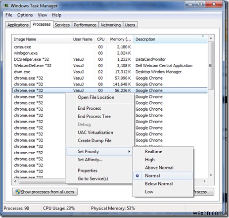 Cách đặt và lưu Mức độ ưu tiên của Quy trình trong Trình quản lý Tác vụ Windows 