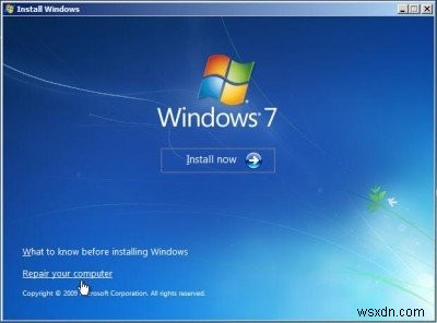 Sửa lỗi Bootmgr bị thiếu trong Windows 10 