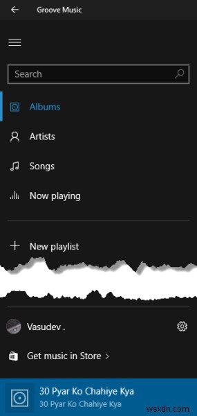 Ứng dụng Groove Music trong Windows 11/10 