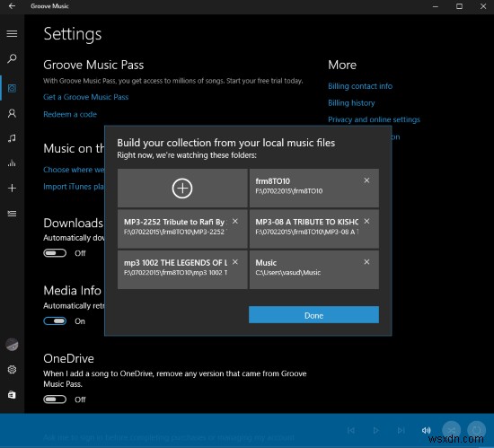 Ứng dụng Groove Music trong Windows 11/10 