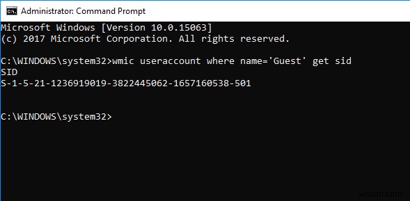 Cách tìm Mã nhận dạng bảo mật (SID) của bất kỳ Người dùng nào trong Windows 10 
