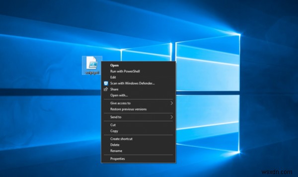 Thêm hoặc xóa Run as Administrator vào Menu ngữ cảnh tệp PS1 trong Windows 10 