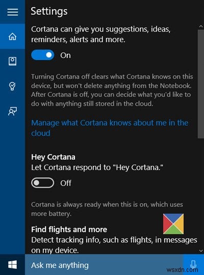 Kích hoạt và thiết lập Cortana trong Windows 10 