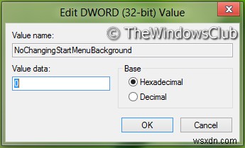 Cách tắt tùy chọn thay đổi nền menu Start trong Windows 10 