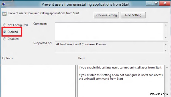 Cách ngăn người dùng gỡ cài đặt Ứng dụng trong Windows 10 