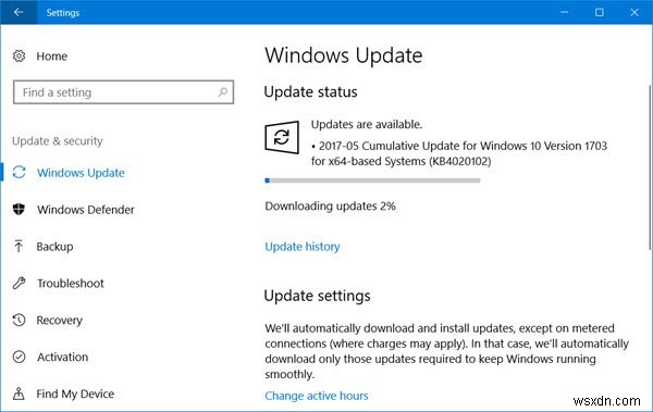 Khắc phục:Mã lỗi cập nhật Windows 10 0x8024a105 