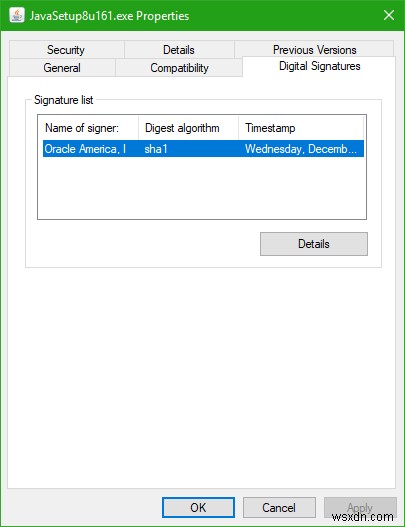Cách kiểm tra Chữ ký số cho một chương trình trong Windows 10 