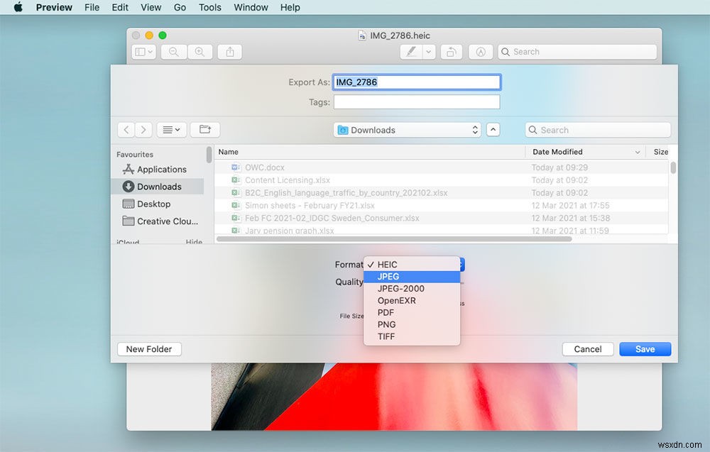 Cách chuyển đổi tệp HEIC sang JPEG trên máy Mac 