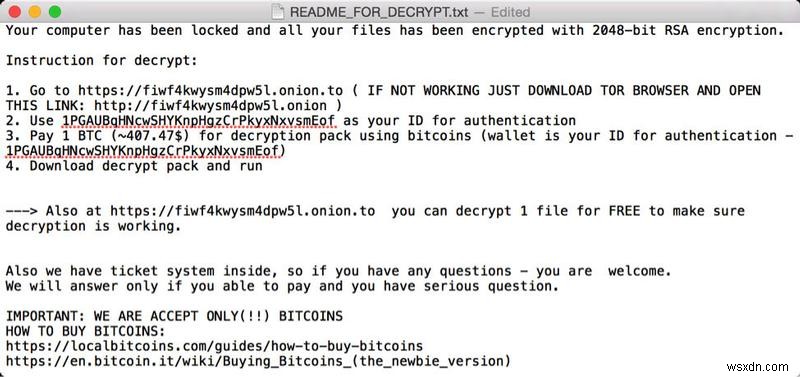 Máy Mac có thể nhận được ransomware và cách ngăn chặn một cuộc tấn công ransomware 