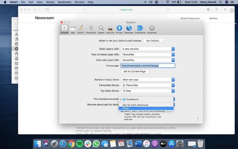 Cách tải tệp xuống bằng Safari trên máy Mac 