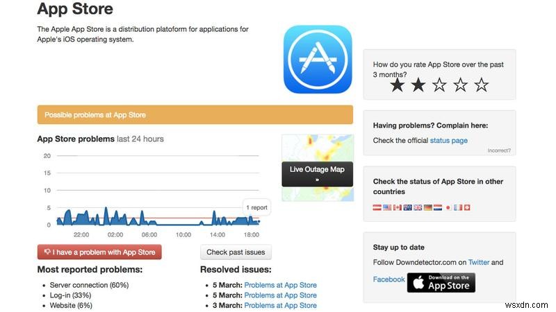 App Store ngừng hoạt động? 