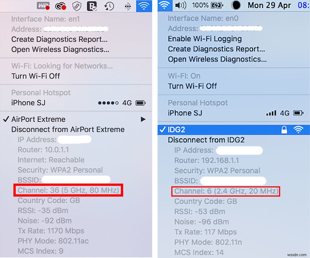 Cách nhận biết Wi-Fi trên máy Mac của bạn là 2,4 GHz hay 5 GHz 