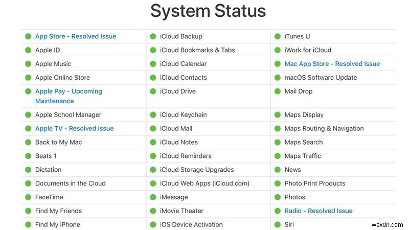 ICloud bị sập? 