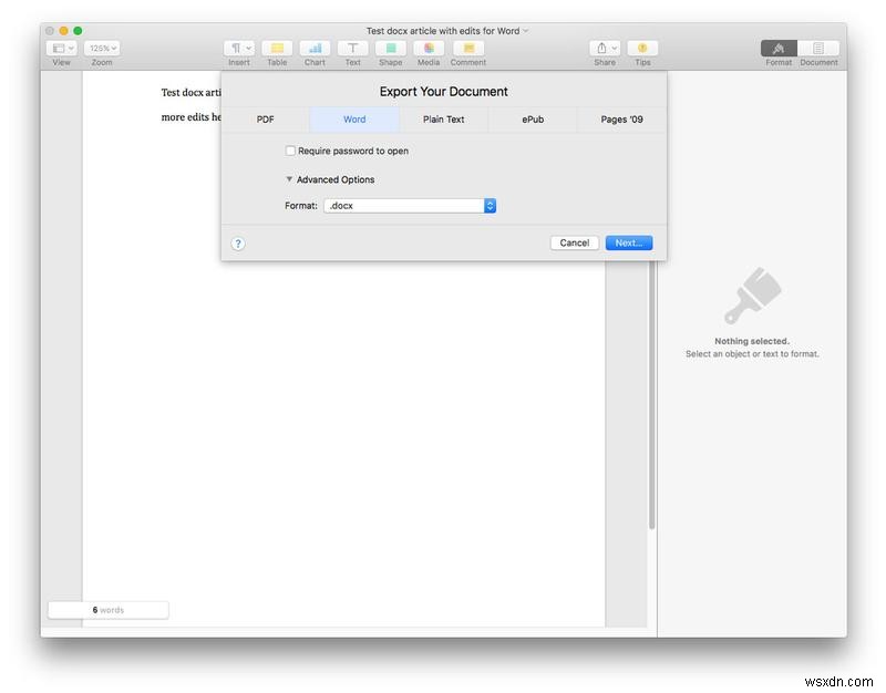 Cách mở tệp .docx Word trên Mac, iPad hoặc iPhone 
