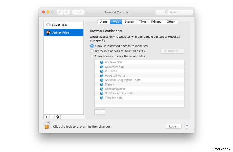 Cách chặn các trang web trên máy Mac 