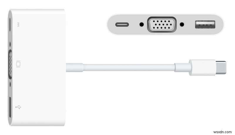 Cách kết nối USB-C MacBook hoặc MacBook Pro với máy chiếu, TV hoặc màn hình VGA 