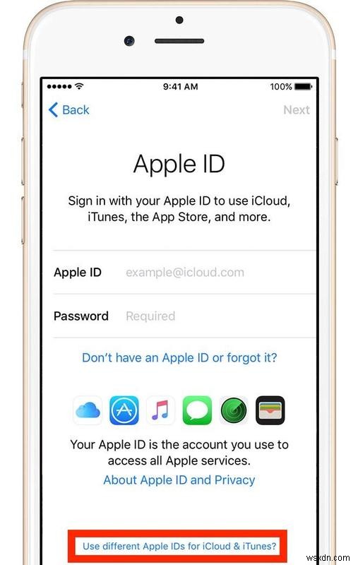 Cách sử dụng tài khoản Apple ID 