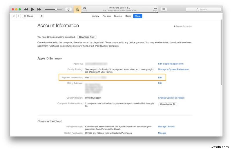 Cách thay đổi thông tin thanh toán Apple ID trên iPhone, iPad, iPod, Mac &PC 
