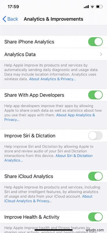 Cách xóa dữ liệu và lịch sử Siri của bạn 