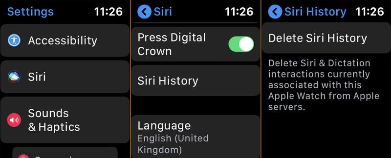 Cách xóa dữ liệu và lịch sử Siri của bạn 