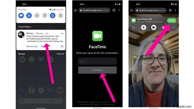 Cách gọi FaceTime cho người dùng Android 